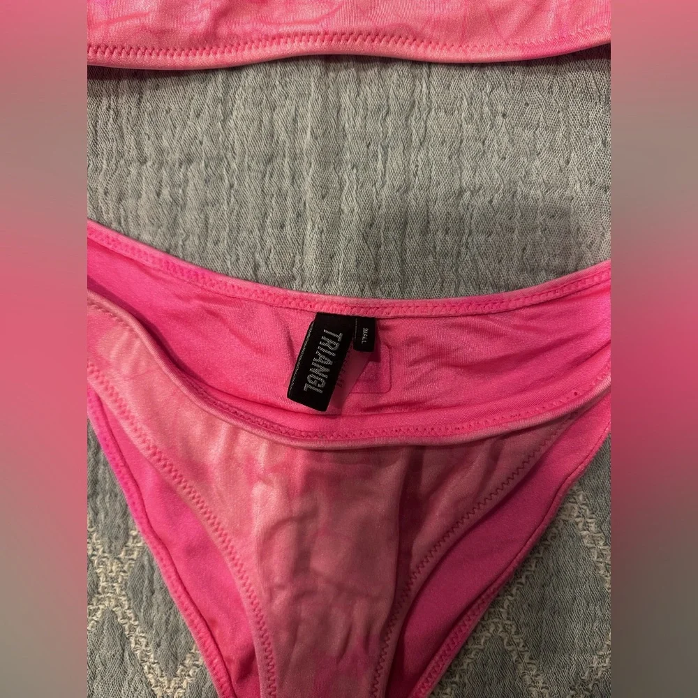 Triangl Pink Floral Bikini Set | Y2K Girly Swimwear
